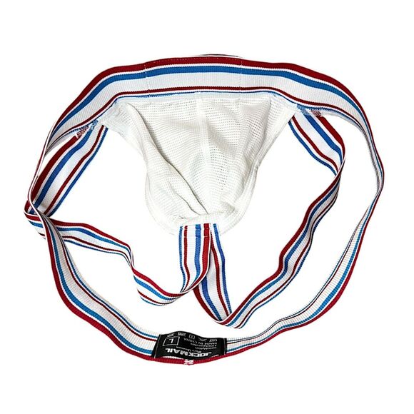 Jockmail Intensity Mesh Jockstrap JM242 White Size Large (30-32) - Picture 3 of 5